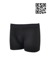 UW002 訂購男裝內褲  訂造黑色內褲 訂購團體四角內褲  設計底褲款式  內褲供應商HK